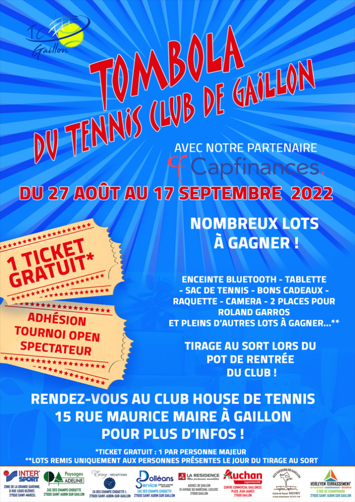 Tombola du TC Gaillon